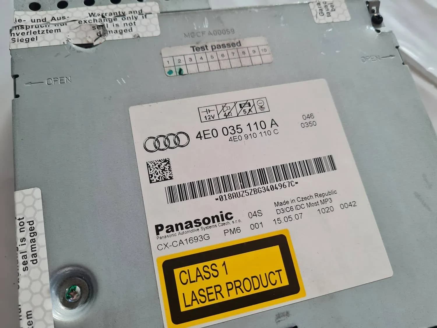 CD/DVD/Navigācijas bloks AUDI A6 2008 - foto 5
