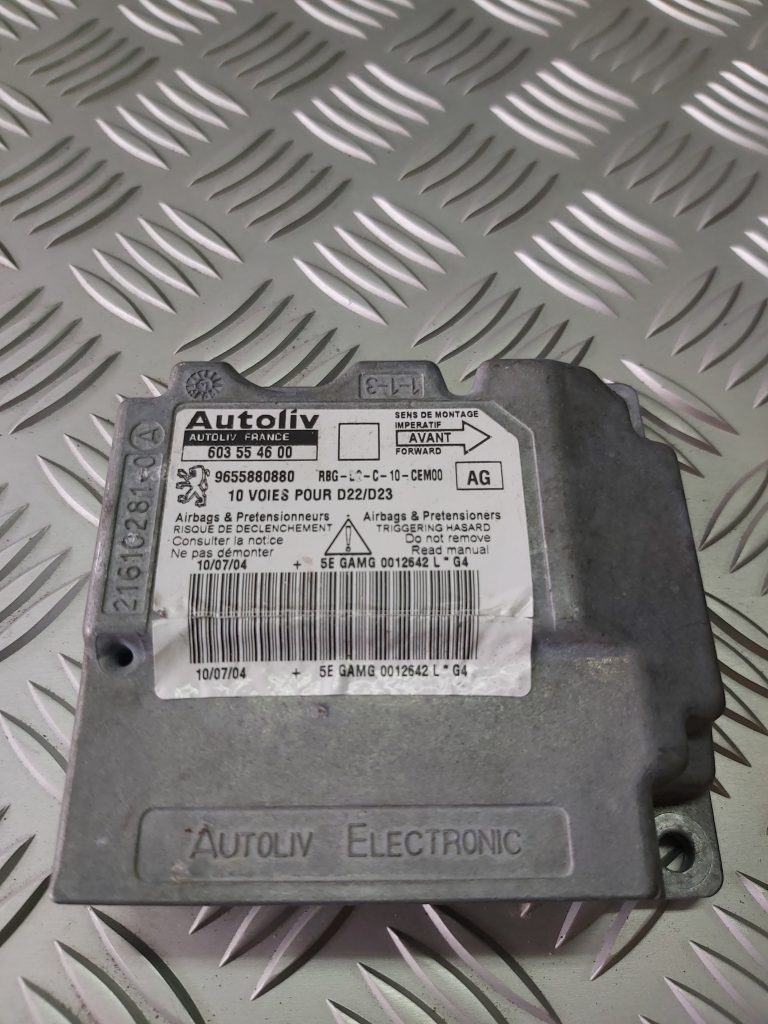 Drošības spilvena vadības bloks priekš PEUGEOT 407 2005 1 Drošības spilvena vadības bloks priekš PEUGEOT 407 2005