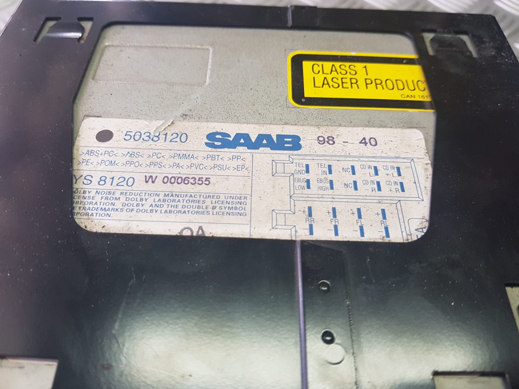 CD/DVD/Navigācijas bloks priekš SAAB 9-5 1999 2 CD/DVD/Navigācijas bloks priekš SAAB 9-5 1999