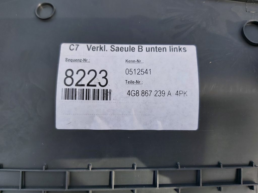 Vidējas salona statnes apdare priekš AUDI A7 2011 SPORTBACK 2 Vidējas salona statnes apdare priekš AUDI A7 2011 SPORTBACK