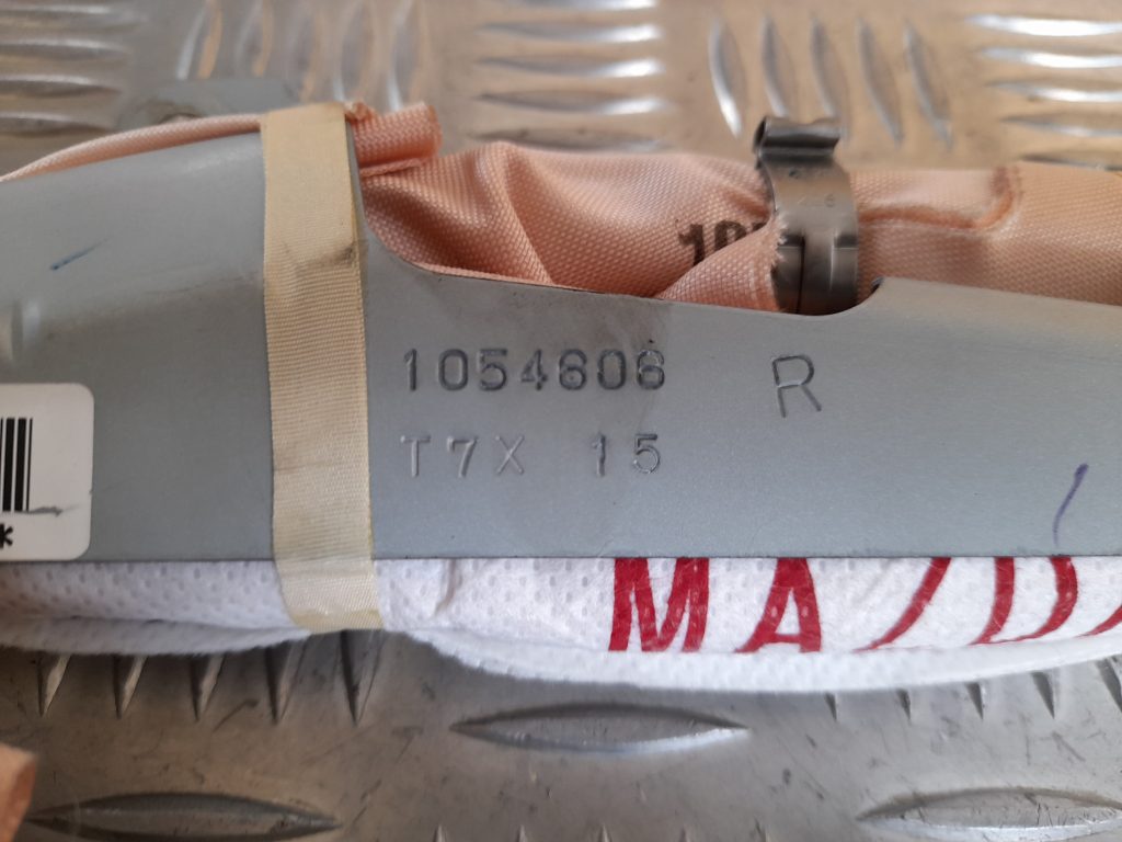 Griestu drošības spilvens, pa labi priekš MAZDA 6 2008 3 Griestu drošības spilvens, pa labi priekš MAZDA 6 2008