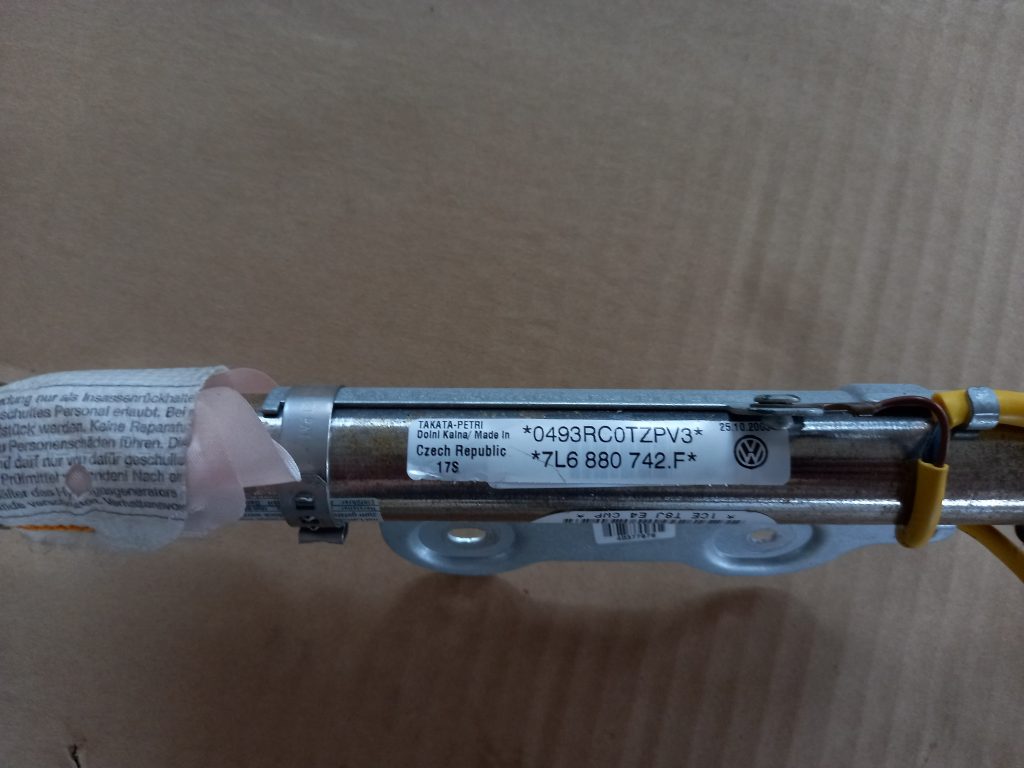 Griestu drošības spilvens, pa labi priekš VW TOUAREG 2007 3 Griestu drošības spilvens, pa labi priekš VW TOUAREG 2007