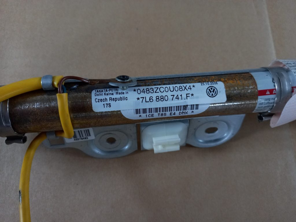 Griestu drošības spilvens, pa kreisi priekš VW TOUAREG 2007 3 Griestu drošības spilvens, pa kreisi priekš VW TOUAREG 2007