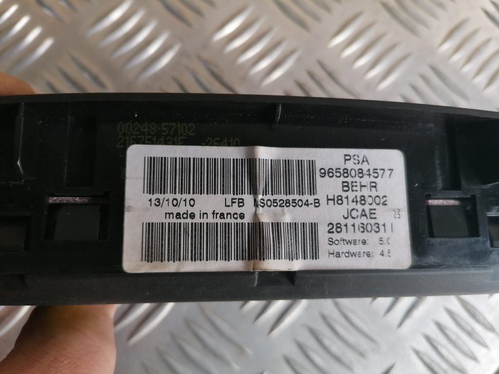 Klimata kontroles bloks priekš CITROEN C4 2006 4 Klimata kontroles bloks priekš CITROEN C4 2006