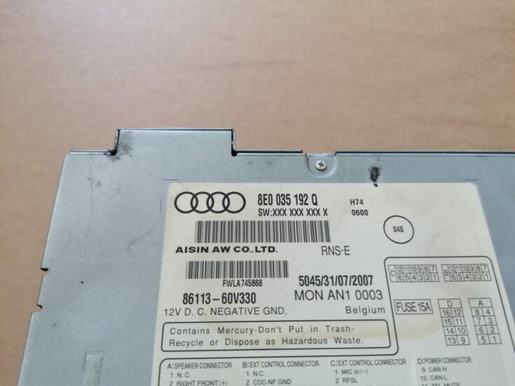 CD/DVD/Navigācijas bloks priekš Audi A4 2005-2008 8E0035192Q 3