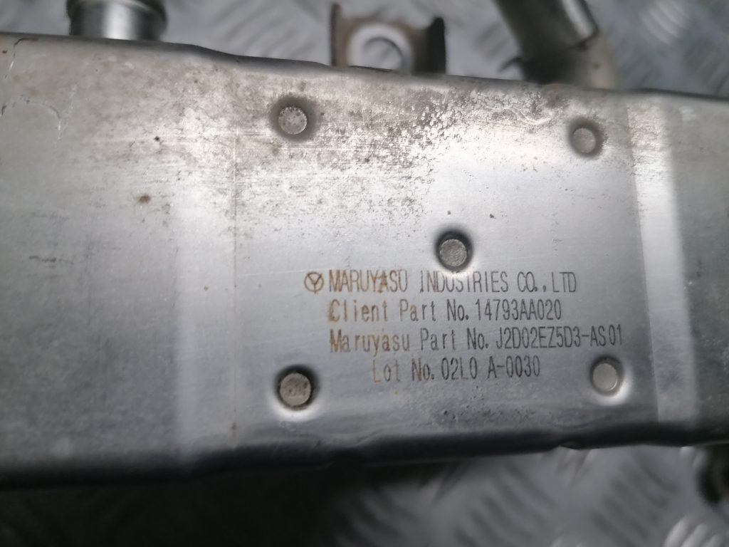 EGR vārsta dzesētājs priekš SUBARU LEGACY 2011 5 EGR vārsta dzesētājs priekš SUBARU LEGACY 2011