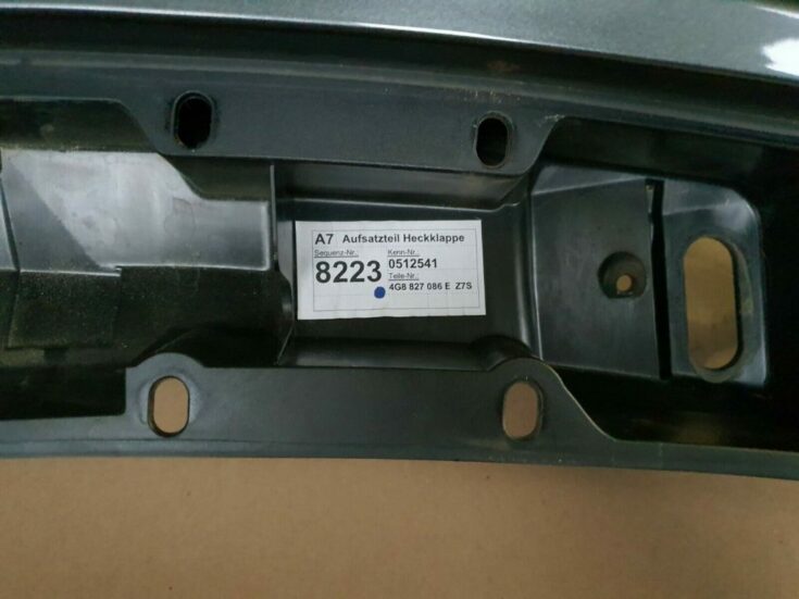 Bagāžnieka vāks priekš AUDI A7 2011 SPORTBACK 6