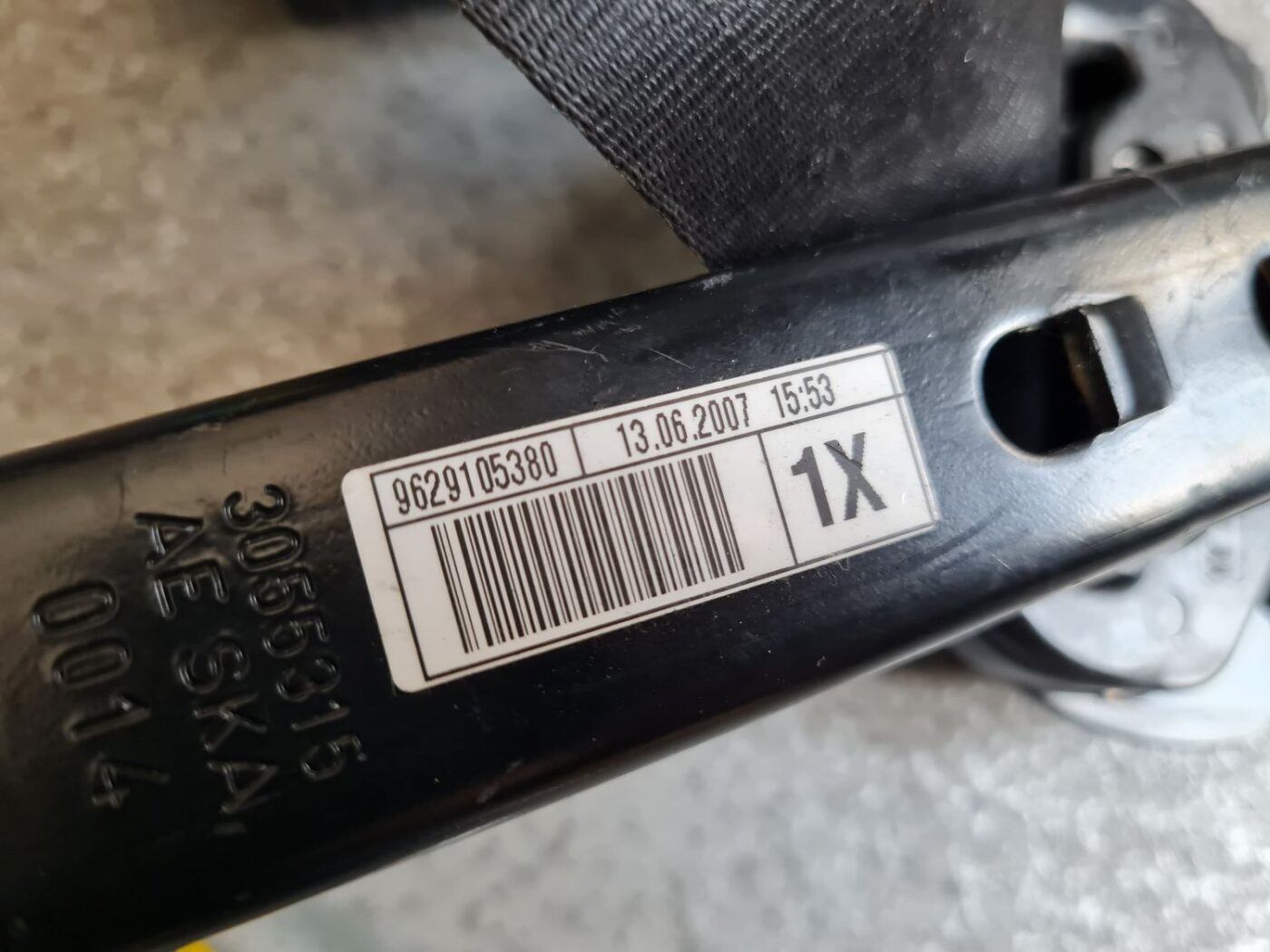 Priekšējā labā drošības josta priekš CITROEN PICASSO 2007 8 Priekšējā labā drošības josta priekš CITROEN PICASSO 2007