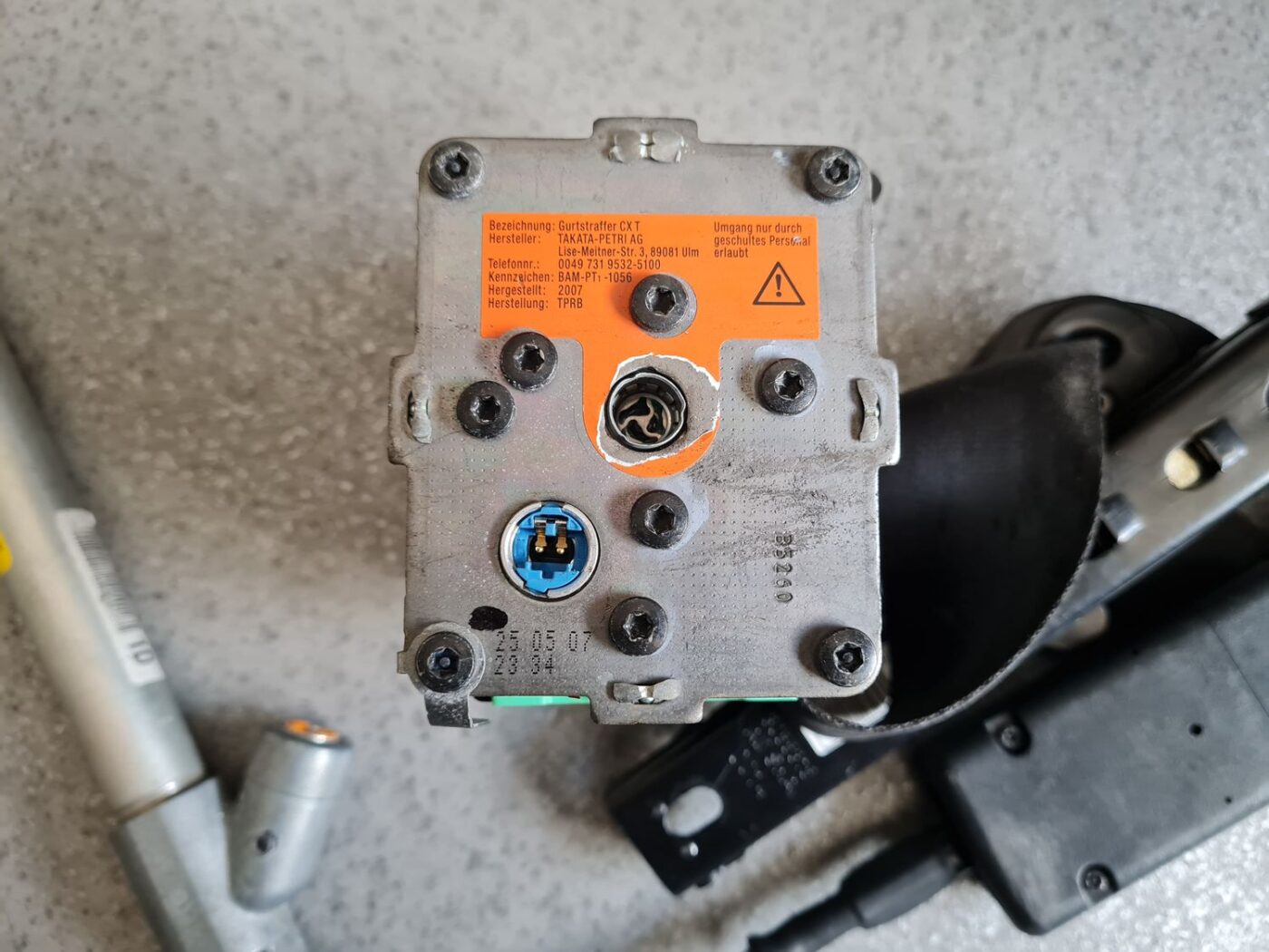 Priekšējā labā drošības josta priekš CITROEN PICASSO 2007 6 Priekšējā labā drošības josta priekš CITROEN PICASSO 2007