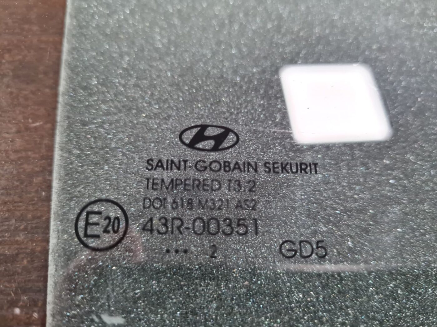 Aizmugurējo labo durvju stikls priekš HYUNDAI I30 2012 2 Aizmugurējo labo durvju stikls priekš HYUNDAI I30 2012