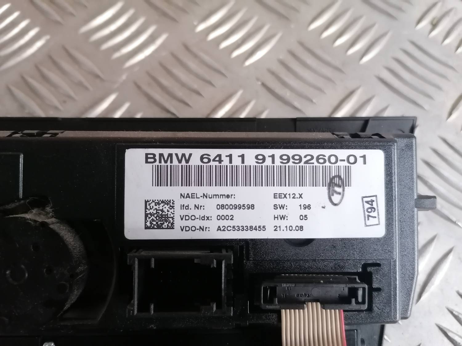 Klimata kontroles bloks priekš BMW 318D E91 2008 TOURING 6 Klimata kontroles bloks priekš BMW 318D E91 2008 TOURING