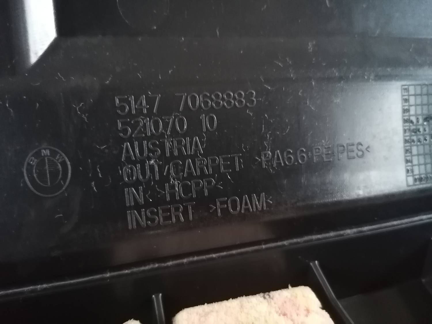 Bagāžnieka grīda priekš BMW 318D E91 2008 TOURING 3 Bagāžnieka grīda priekš BMW 318D E91 2008 TOURING