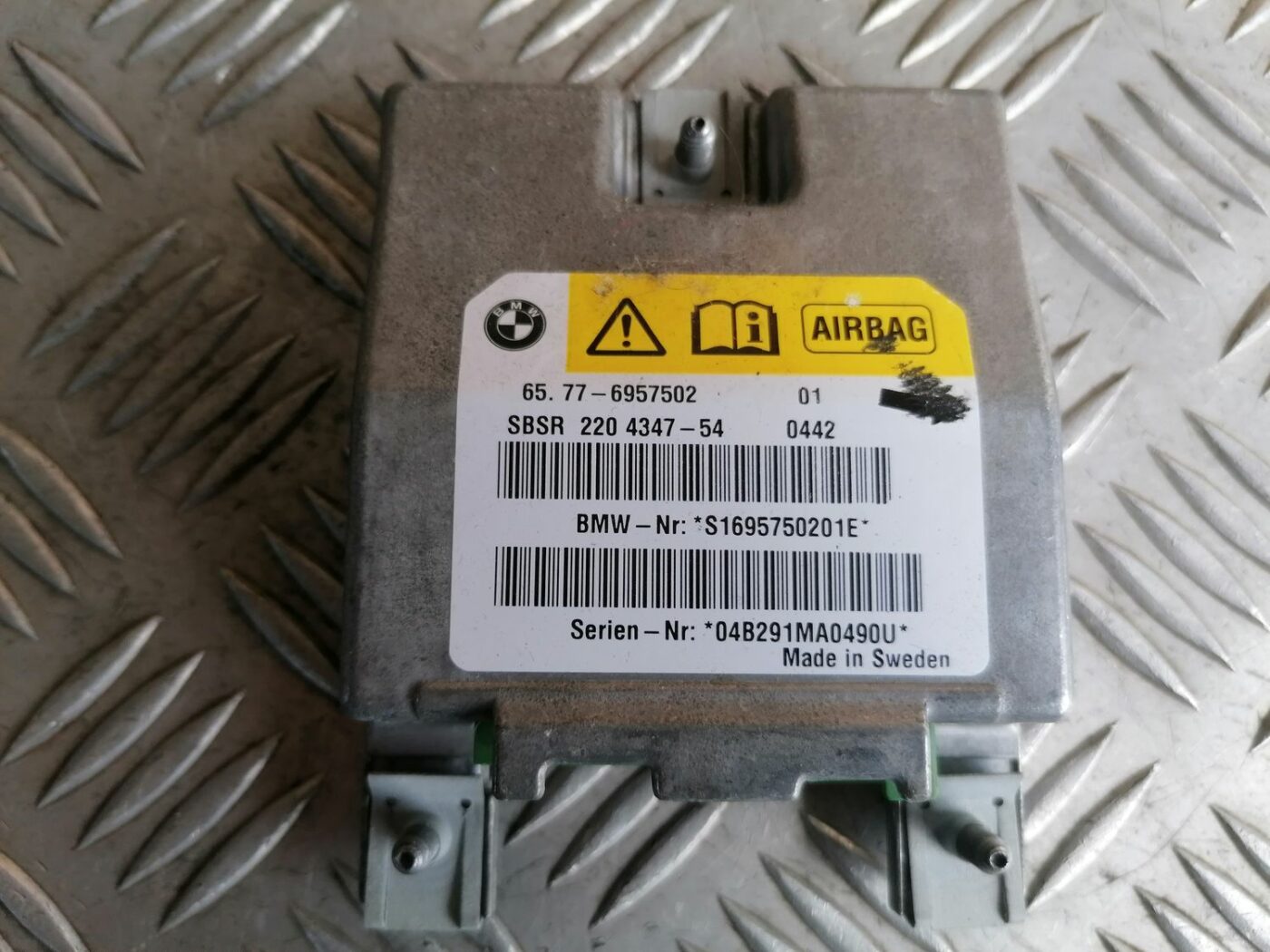 Drošības spilvena vadības bloks priekš BMW 525 E60 2004 BLACK 5 Drošības spilvena vadības bloks priekš BMW 525 E60 2004 BLACK