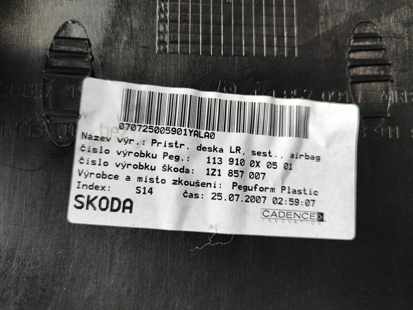 Mērinstrumentu panelis priekš SKODA OCTAVIA 2008 6 Mērinstrumentu panelis priekš SKODA OCTAVIA 2008