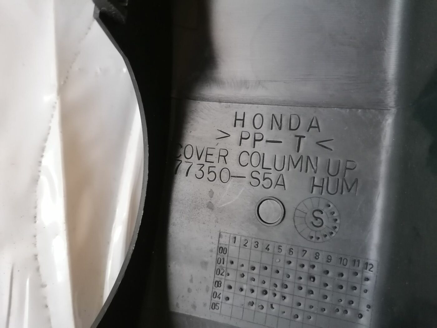 Stūres statnes putekļu aizsargs (salonā) priekš HONDA CIVIC 2004 4 Stūres statnes putekļu aizsargs (salonā) priekš HONDA CIVIC 2004