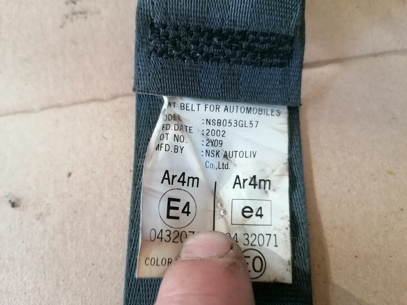 Aizmugurējā kreisa drošības josta priekš HONDA ACCORD 2003 SILVER 4 Aizmugurējā kreisa drošības josta priekš HONDA ACCORD 2003 SILVER