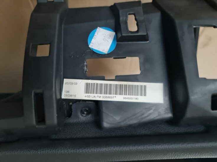 Mērinstrumentu panelis priekš PEUGEOT 307 2003