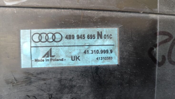 Numura zīmes gaismas uzlika komplektā priekš AUDI A6 AVANT 2003 3