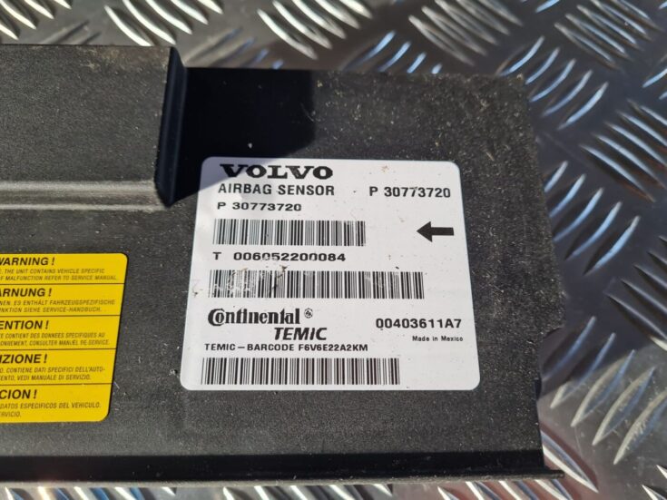 Drošības spilvena vadības bloks priekš VOLVO S80 2007 Black 3