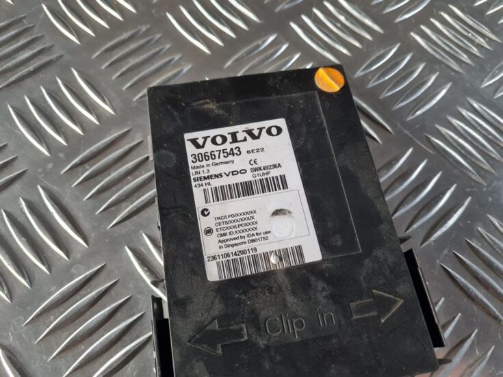 Imobilaizera vadības bloks priekš VOLVO S80 2007 Black 3