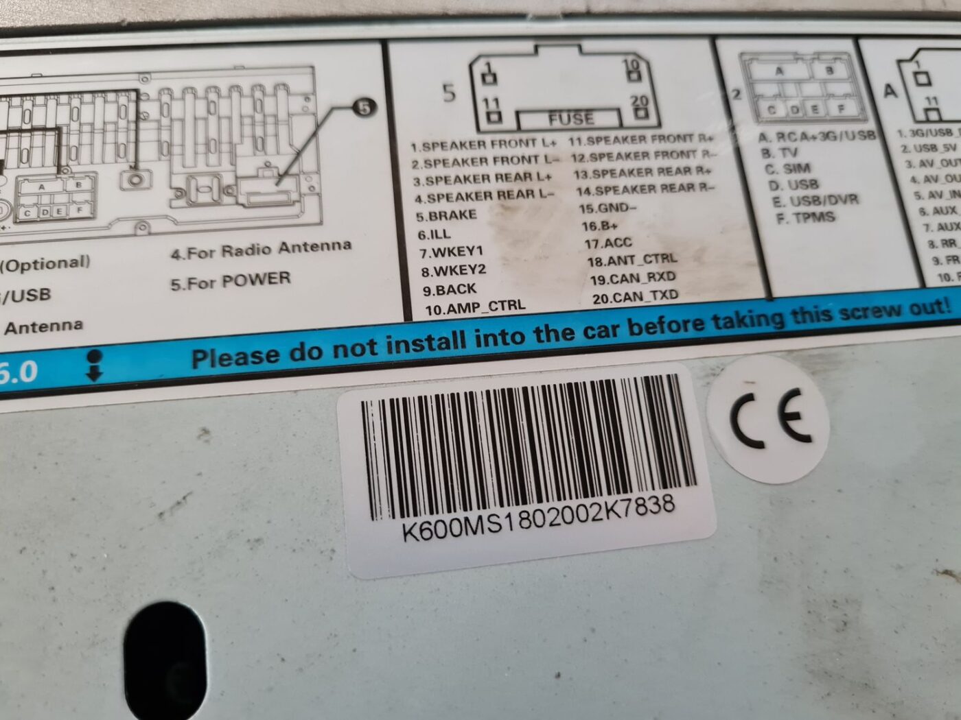 Displejs priekš CHRYSLER VOYAGER 2006 4 Displejs priekš CHRYSLER VOYAGER 2006