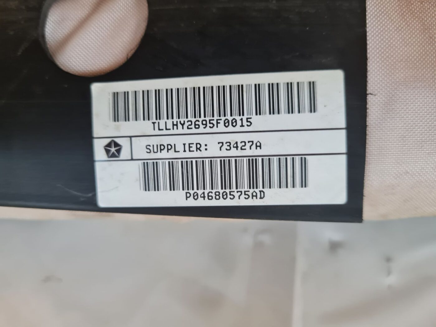 Griestu drošības spilvens, pa kreisi priekš CHRYSLER VOYAGER 2006 4 Griestu drošības spilvens, pa kreisi priekš CHRYSLER VOYAGER 2006