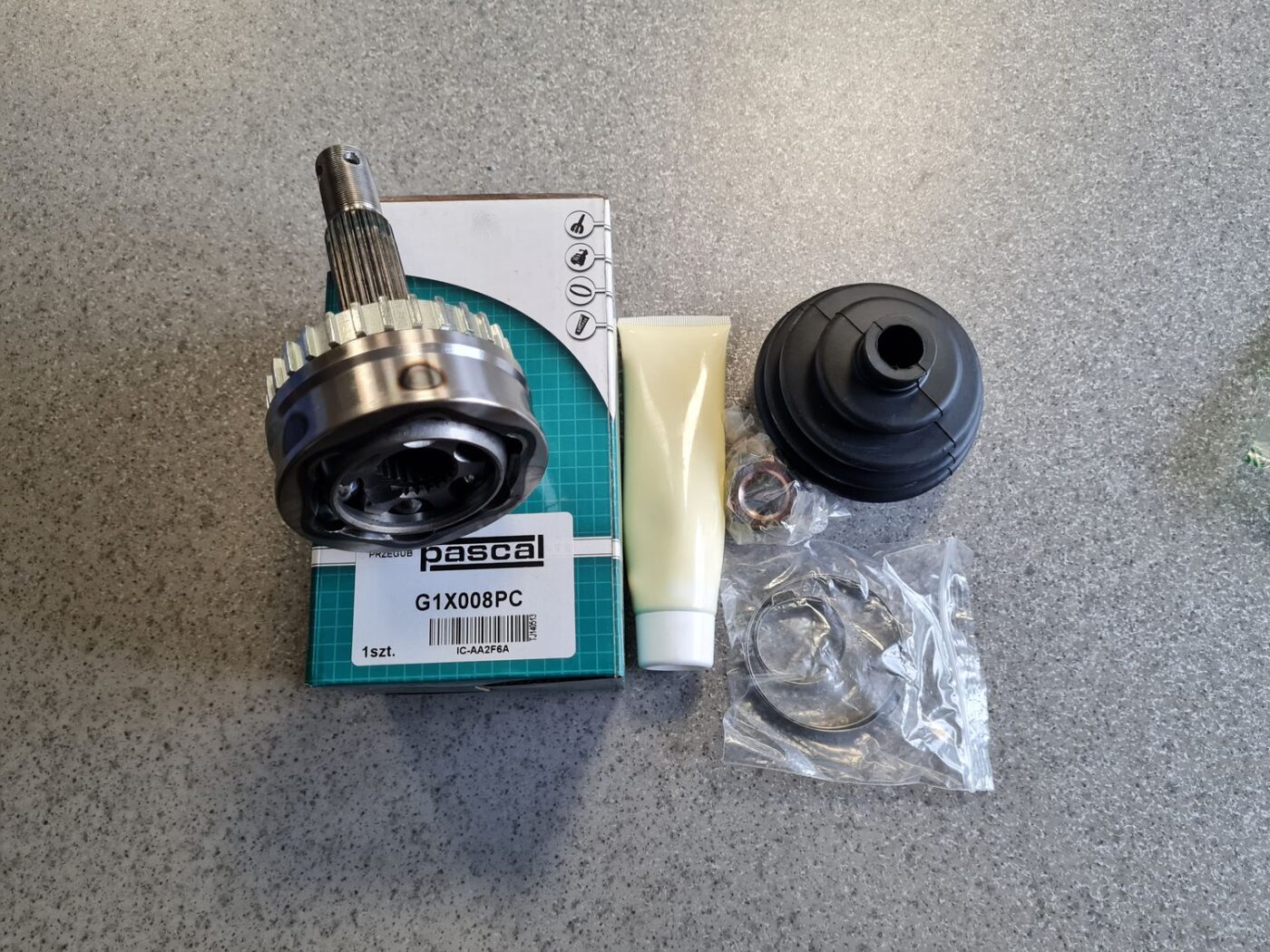 Ārējais pusases šarnīrs priekš 1 Ārējais pusases šarnīrs priekš