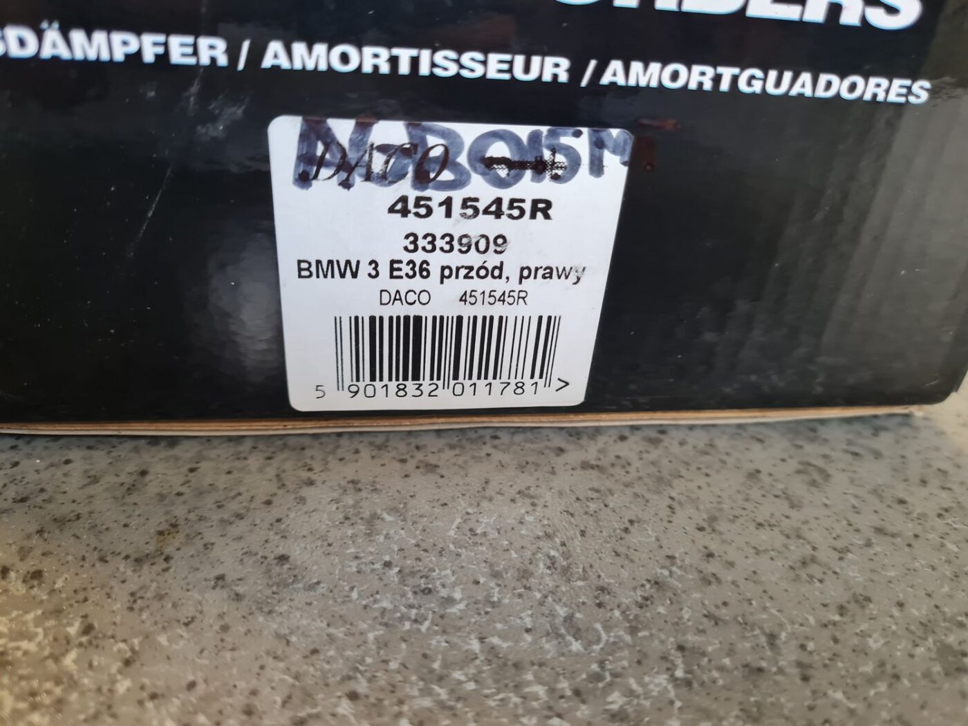 Priekšējais amortizators priekš 3 Priekšējais amortizators priekš