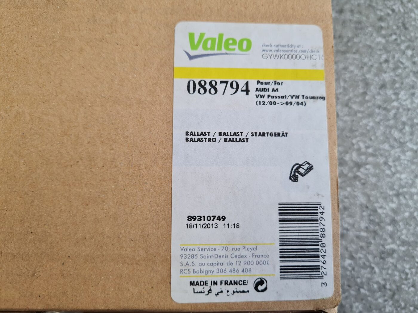 Ksenona vadības bloks priekš 3 Ksenona vadības bloks priekš