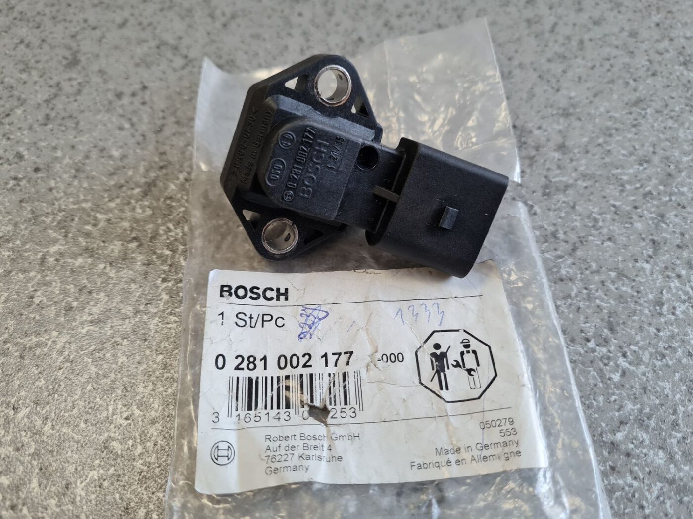 Ieplūdes kolektora spiediena devējs priekš 2 Ieplūdes kolektora spiediena devējs priekš