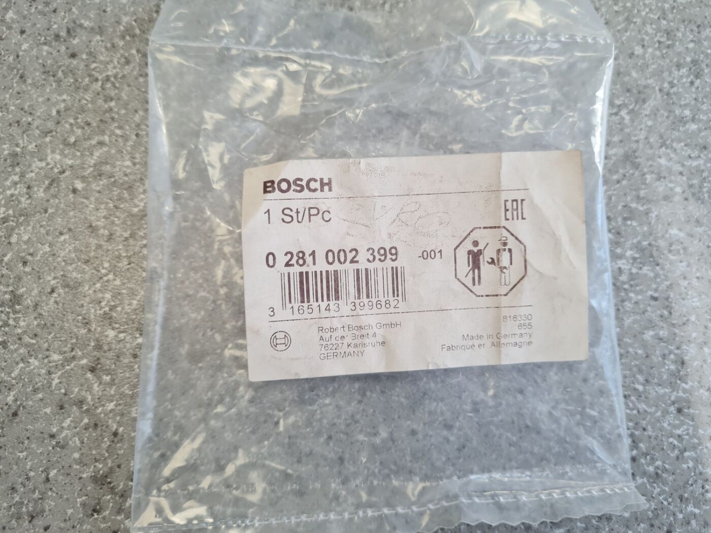 Ieplūdes kolektora spiediena devējs priekš 3 Ieplūdes kolektora spiediena devējs priekš