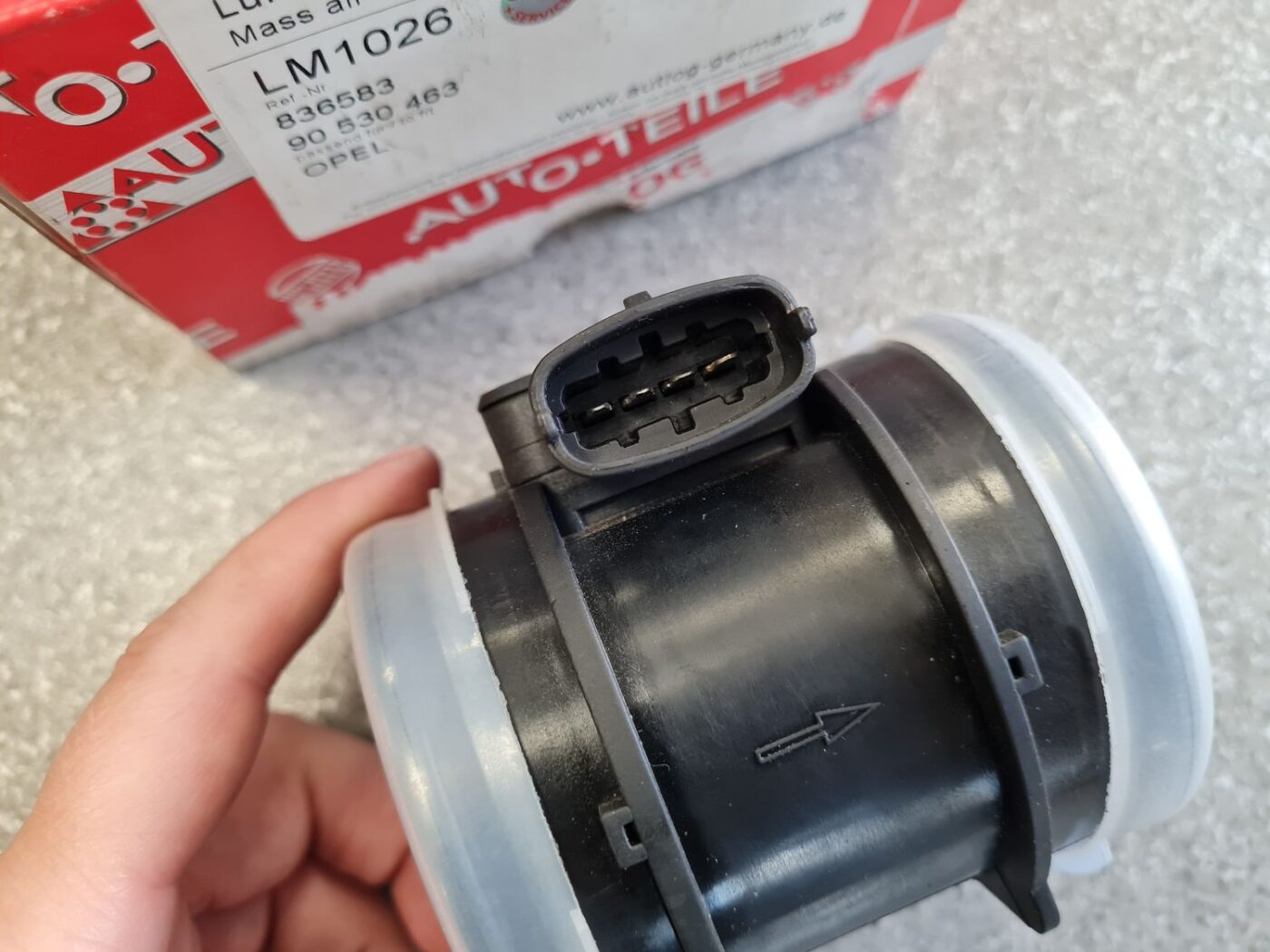 Gaisa plūsmas mērītājs priekš 4 Gaisa plūsmas mērītājs priekš