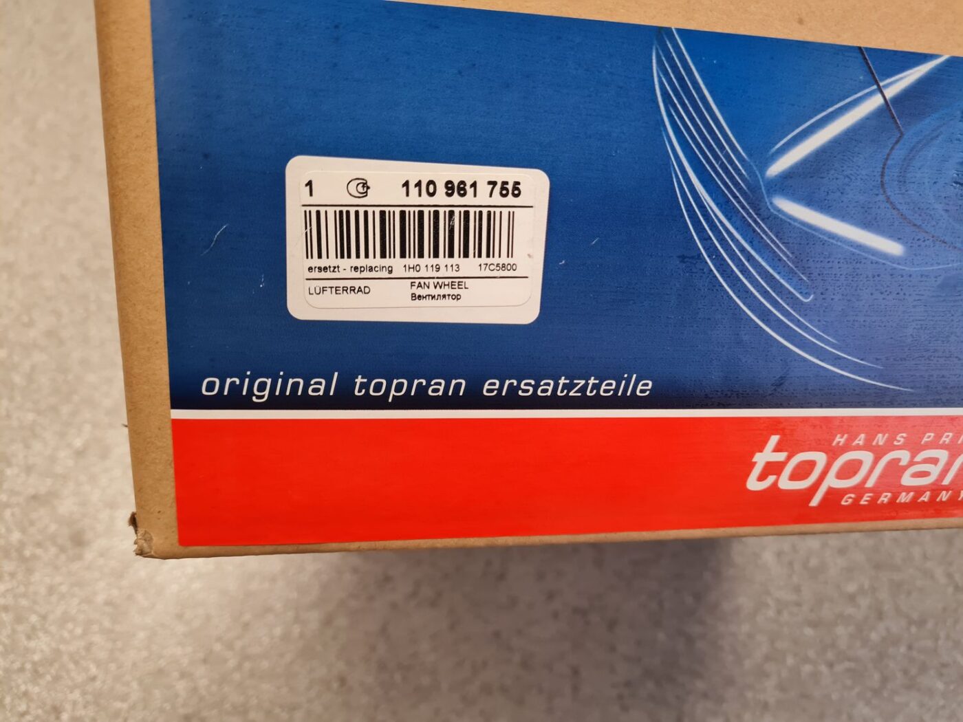 Dzesēšanas radiatora ventilators priekš 3 Dzesēšanas radiatora ventilators priekš