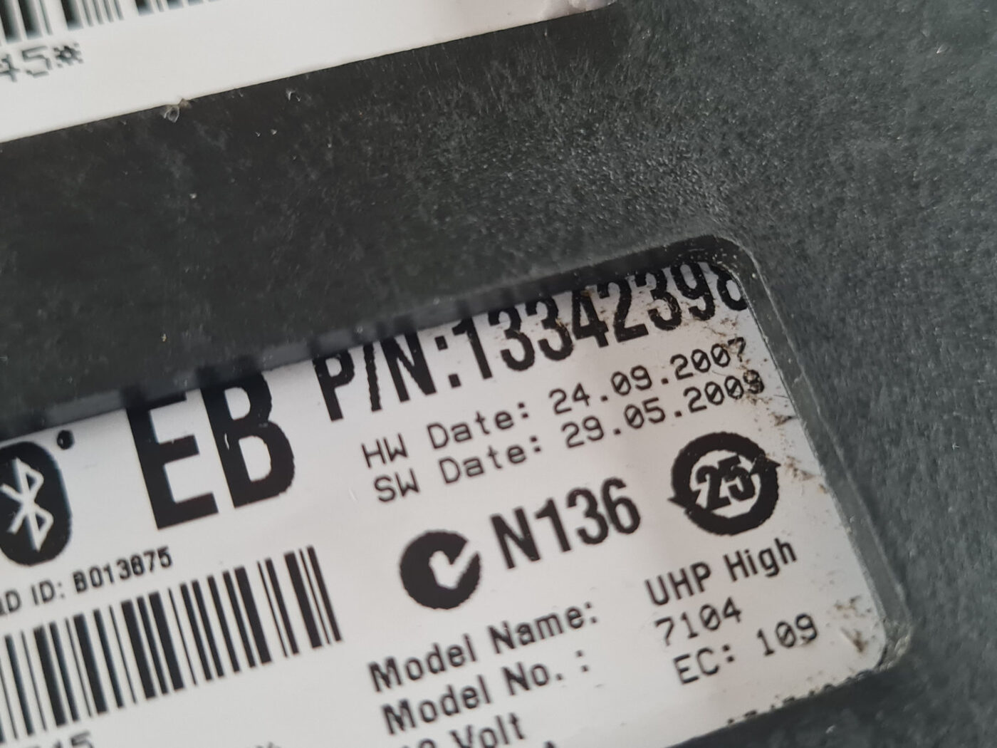 Bluetooth vadības bloks priekš OPEL INSIGNIA 2010 8 Bluetooth vadības bloks priekš OPEL INSIGNIA 2010