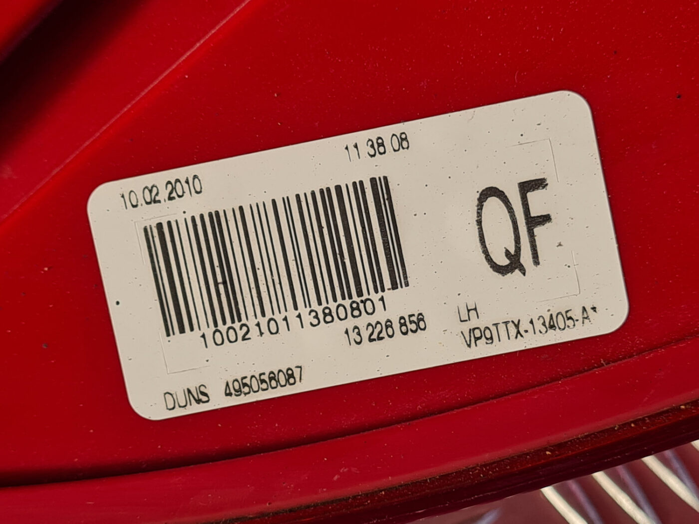 Bagāžnieka vāka kreisais lukturis priekš OPEL INSIGNIA 2010 5 Bagāžnieka vāka kreisais lukturis priekš OPEL INSIGNIA 2010