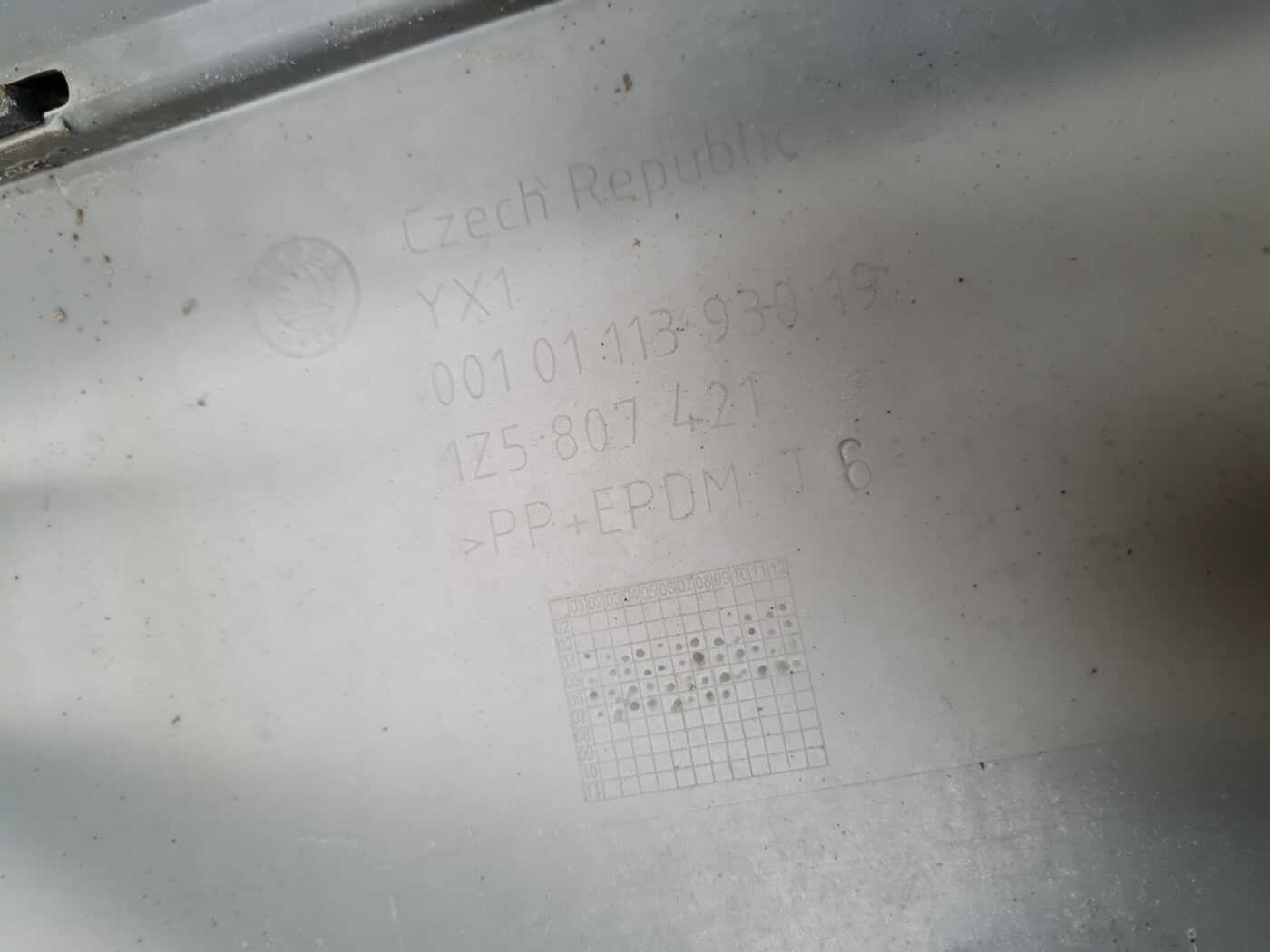 Aizmugures buferis priekš ŠKODA OCTAVIA 2007 3 Aizmugures buferis priekš ŠKODA OCTAVIA 2007